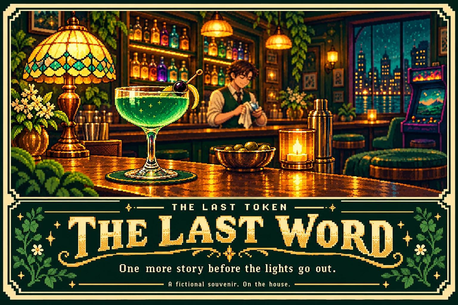 16-bit postcard: THE LAST WORD. One more story before the lights go out.